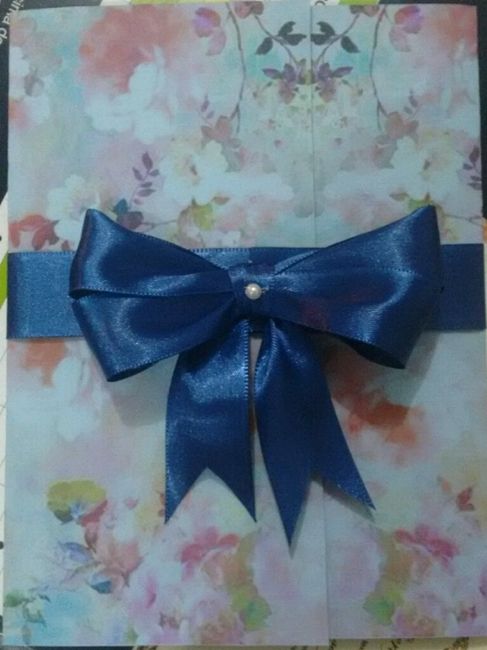 Meu convide de noivado diy finalizado! - 2