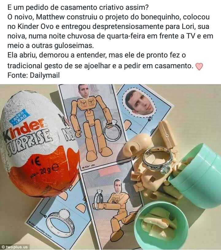 Pedido de casamento super fofo e criativo - 1