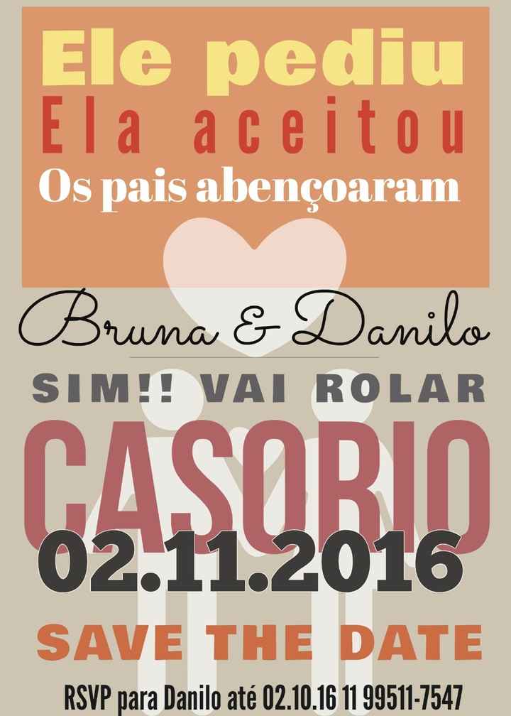 Meu save the date