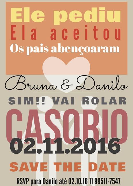 Meu save the date