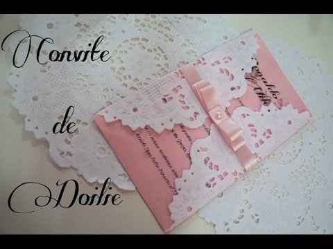 Convite com doilie