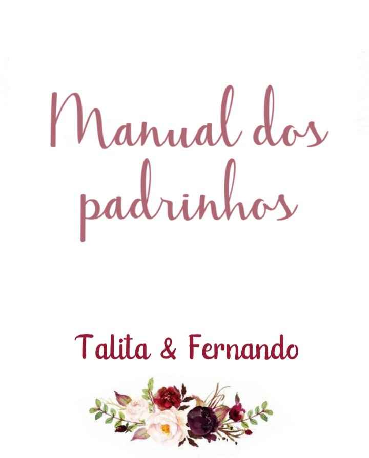 Manual de padrinhos que montei... o que acham?? #ajuda - 1