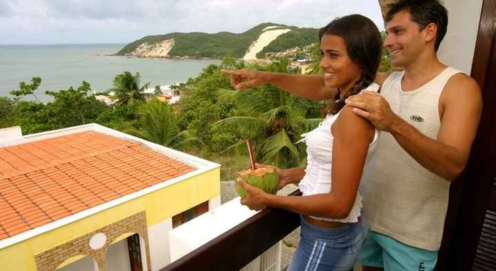 Vista para praia e morro do careca