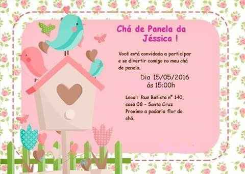 Meu convite do chá de panela - 1