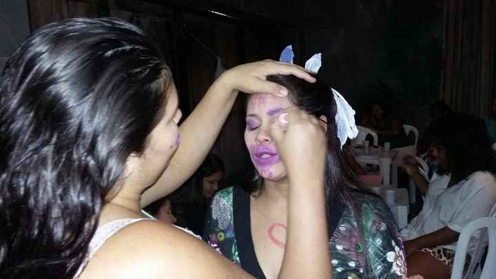 irmã me pintando
