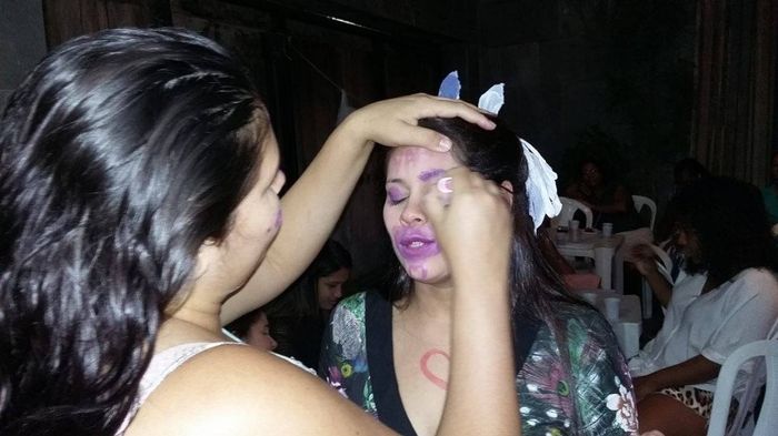 irmã me pintando