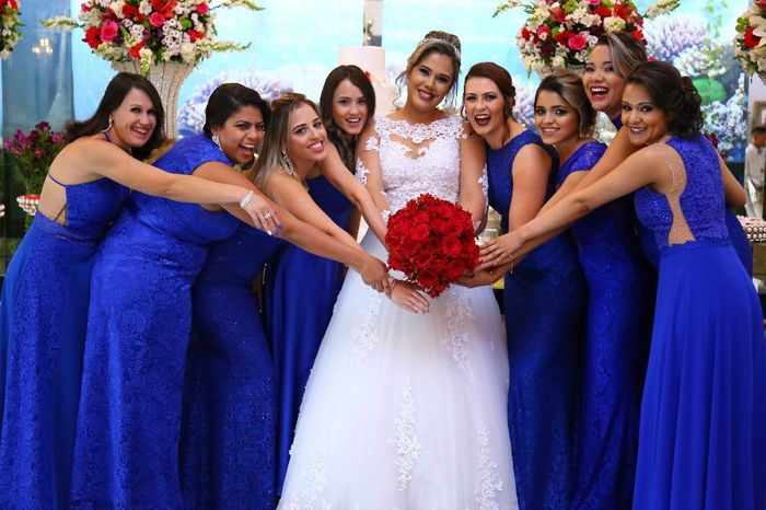 o luxo do azul royal!