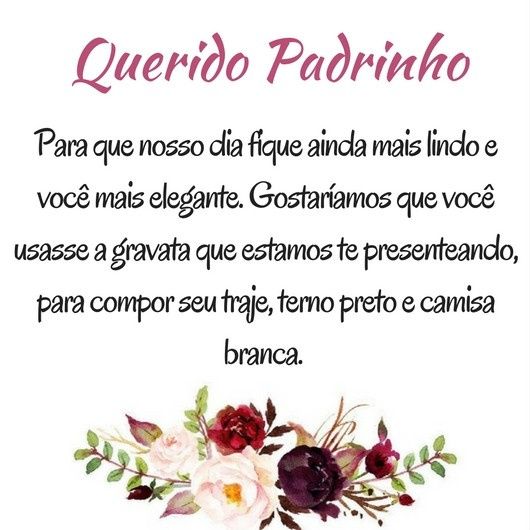 Convite dos padrinhos. 6