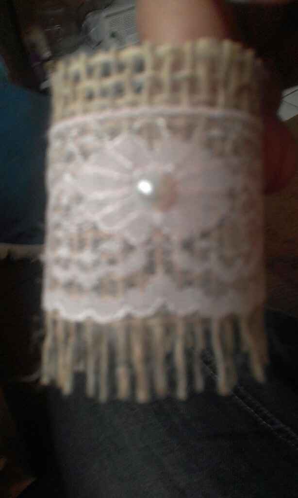 Meu porta guardanapo de juta e renda. . . baratinho. . .baratinho - 1