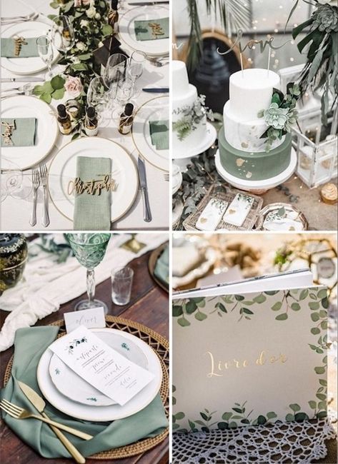 Inspiração : paleta verde oliva/dourado/rosa