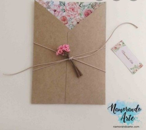 Convite diy - primeira tentativa 2