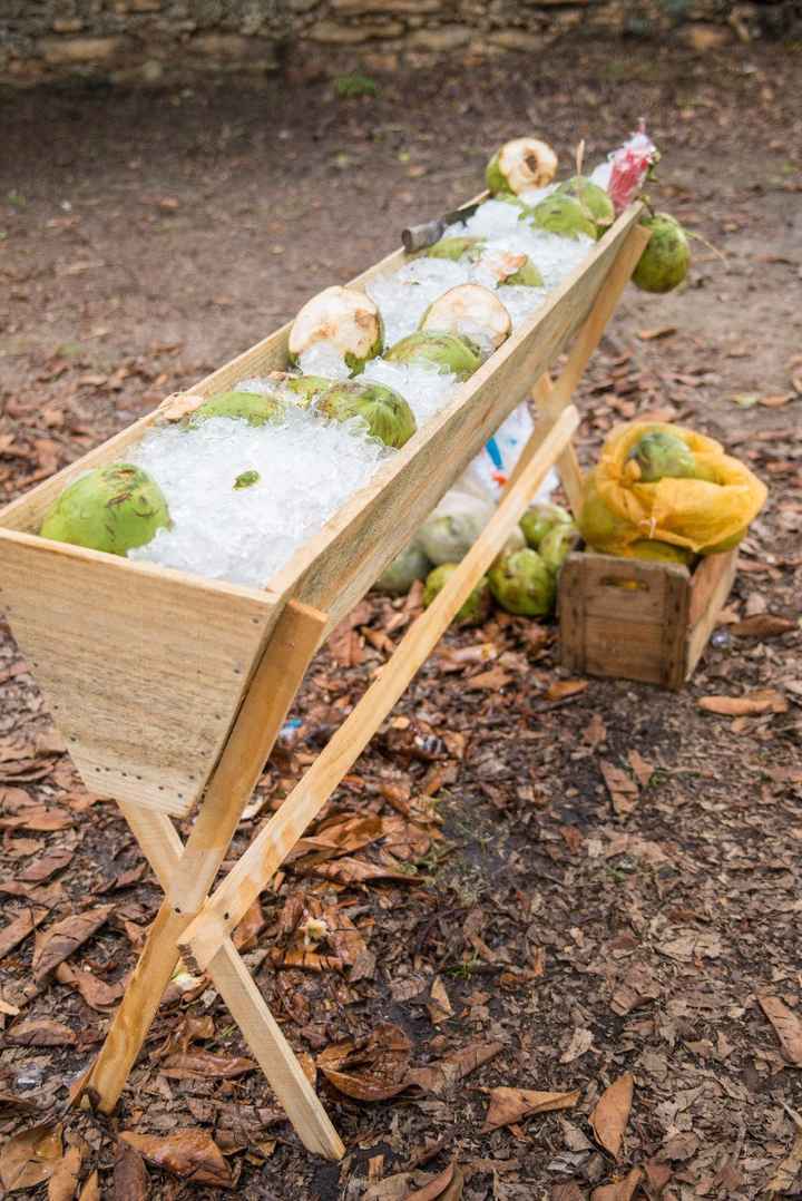 Água de coco na cermônia