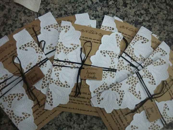  Meus convites dos convidados e dos padrinhos 😍 - 1