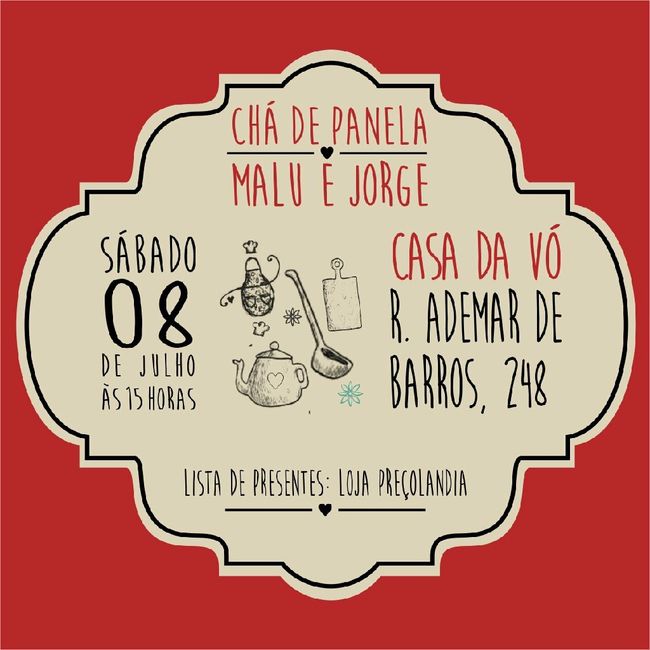 Convite do chá - 1