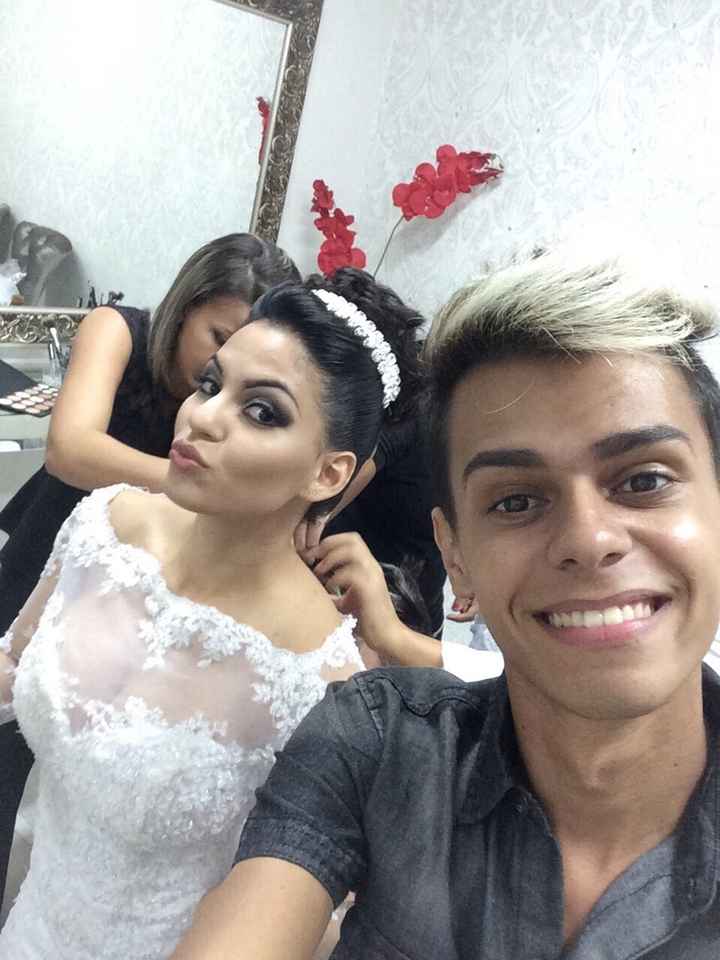 Minha produção, vestido , make,cabelo... - 2