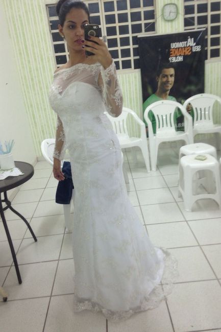 genteee esse é meu vestido que ainda não esta pronto eu pedi para ele me entregar na semana do casam