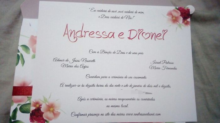  Meus convites chegaram!!! - 2