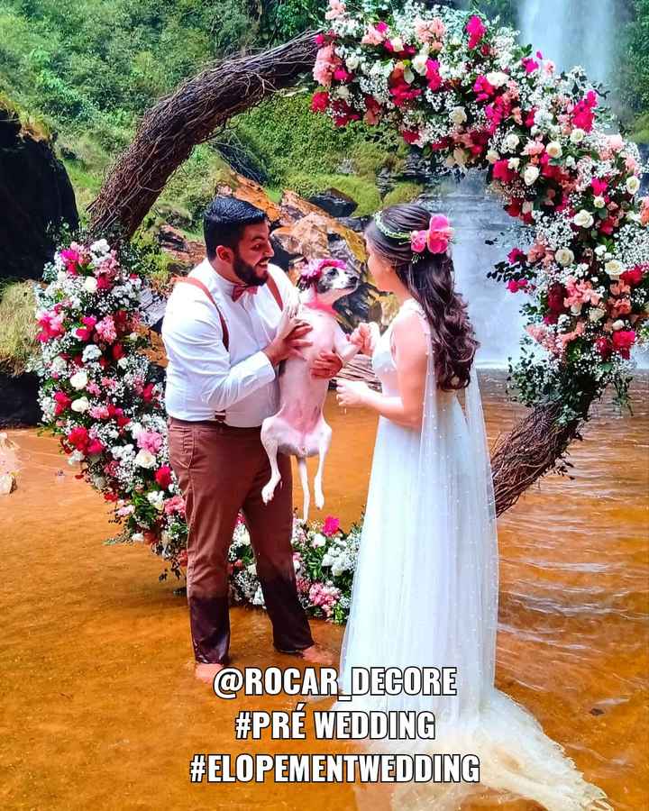 Casamento na cachoeira 🤔🤔 9