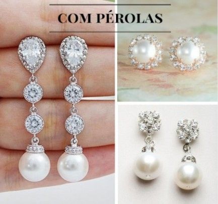 Brincos perolas