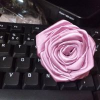 Minha primeira flor de cetim p buque - 2