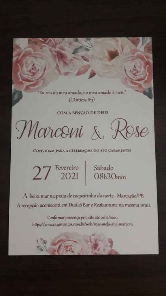 Nossos convites ❤ - 2