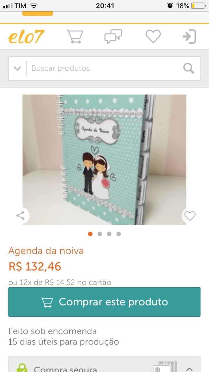 Agenda da noiva - 1