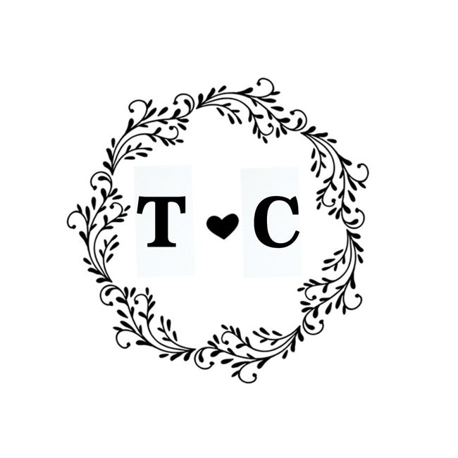 Monograma com a letra t e c - 1