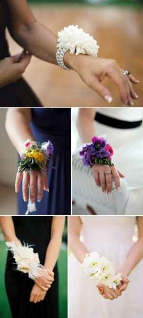 Corsage ou Bouquet para madrinhas? - 2