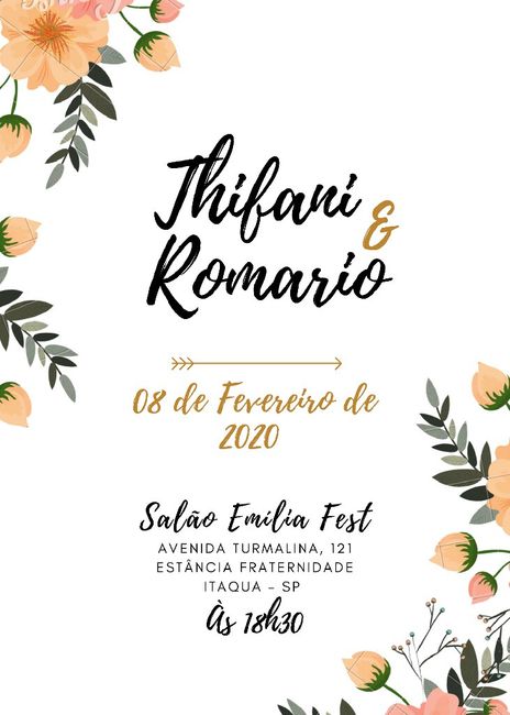 Meu Save the Date e convite😍 2