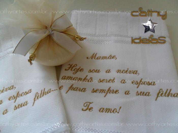 Toalha de lavabo - lembrancinha para a mãe