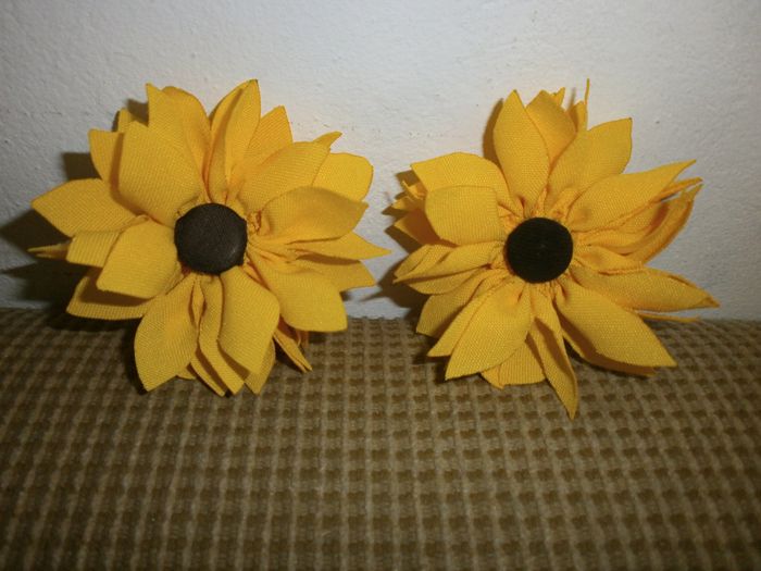 Flor de tecido - resultado