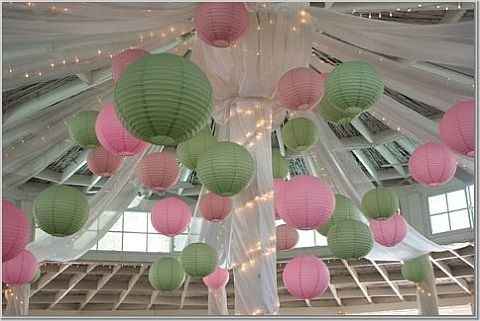 Casamento verde e rosa