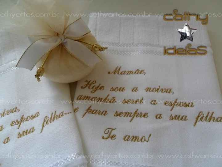 Toalha de lavabo - lembrancinha para a mãe