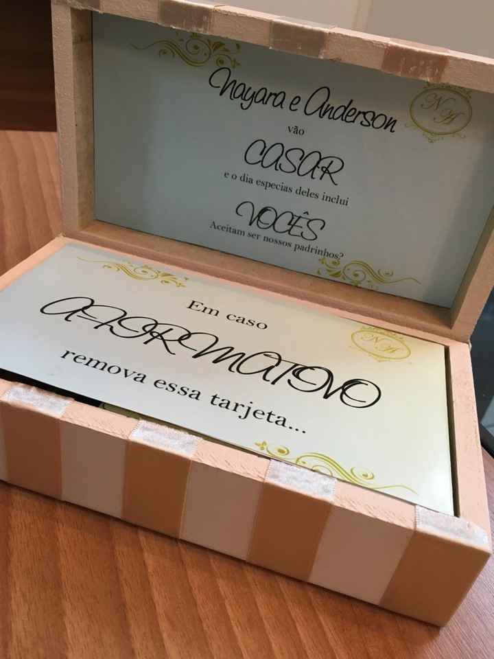 Caixinha padrinhos!! - 2