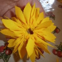 Flor de tecido - passo 5