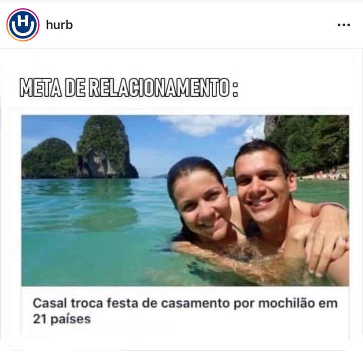 Viajar ou fazer festa de casamento? - 1