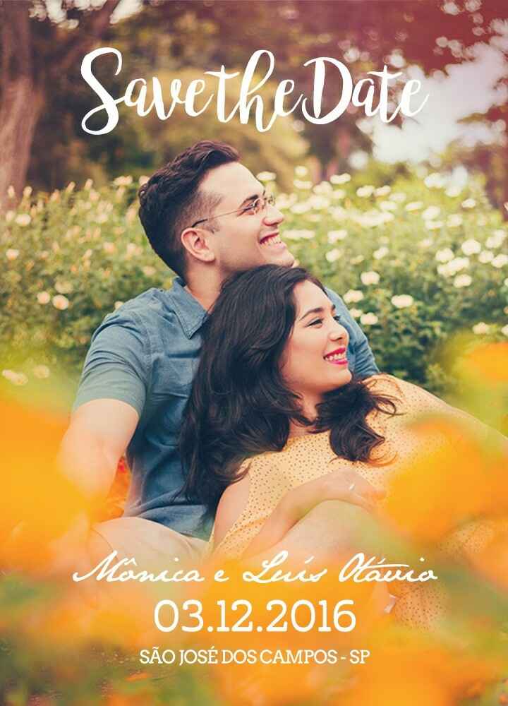 Meu save the date vem ver! - 1