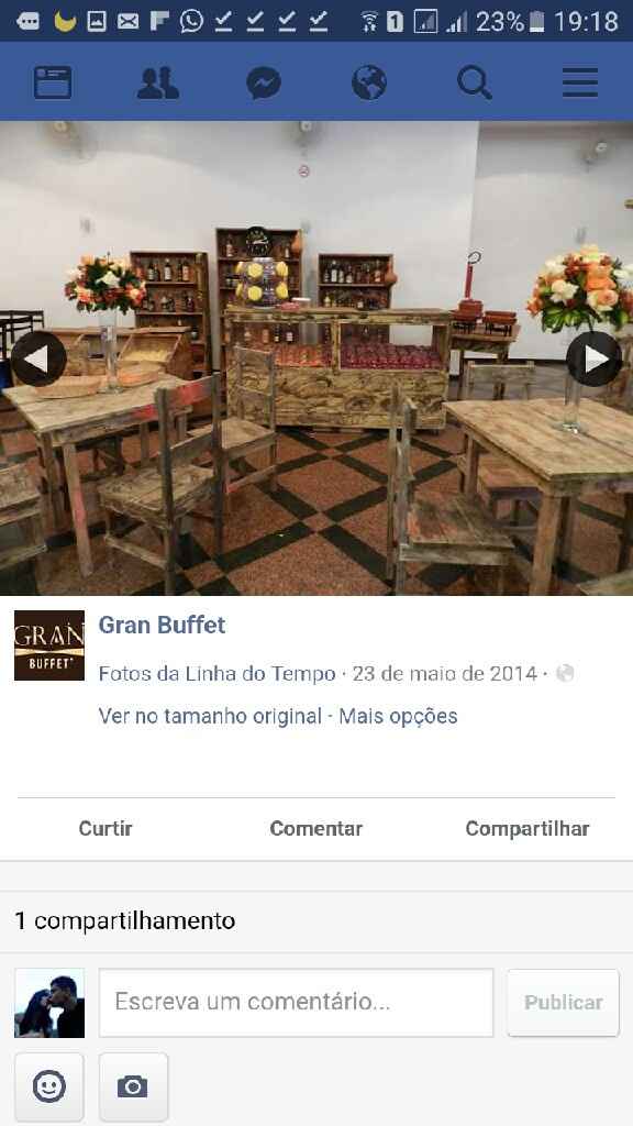 Buffet? conte qual cardápio você escolheu... - 1