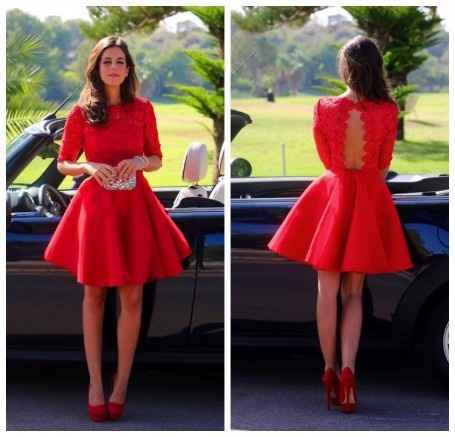 vestido civil - vermelho
