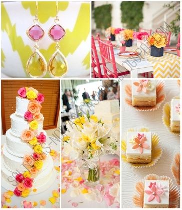 Inspiração amarelo e rosa