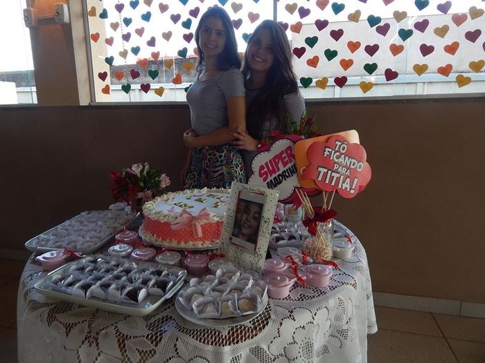 Eu e minha prima madrinha!