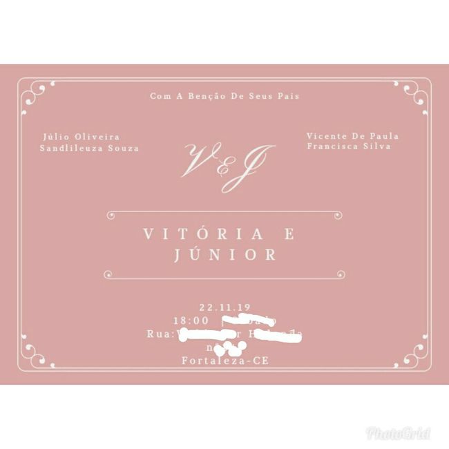 Convite de casamento - 1