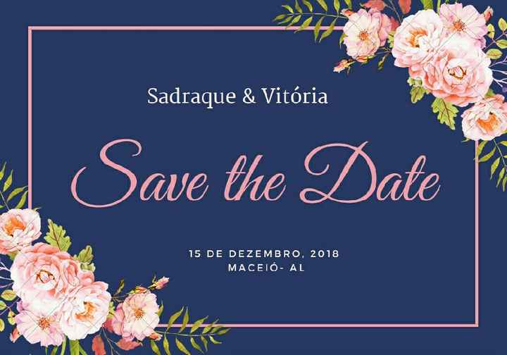 Meu save the date #vem ver #canva - 1