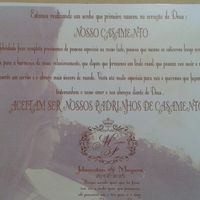 Convite dos padrinhos - 2