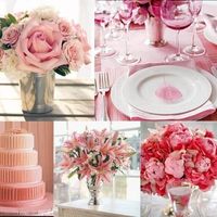 várias tonalidades de rosa