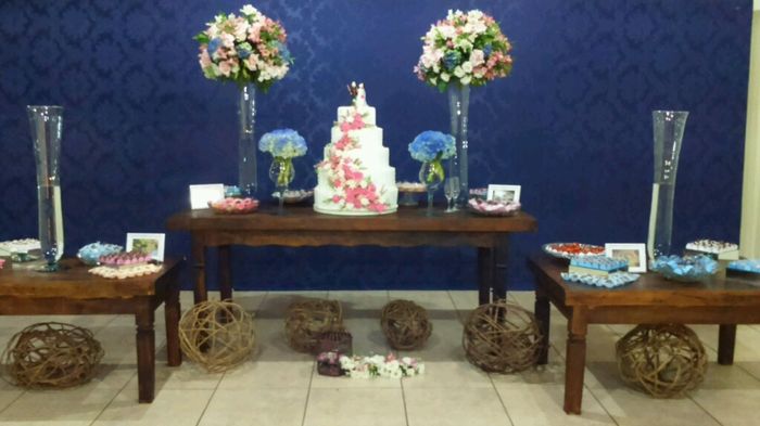 Estou querendo o meu casamento com a decoração azul com rosa o que  voces acham ?? - 2