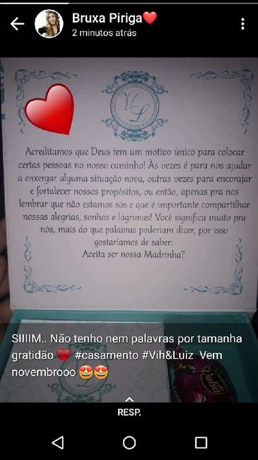 Minhas caixas de padrinhos já entreguei 😍😍 - 2