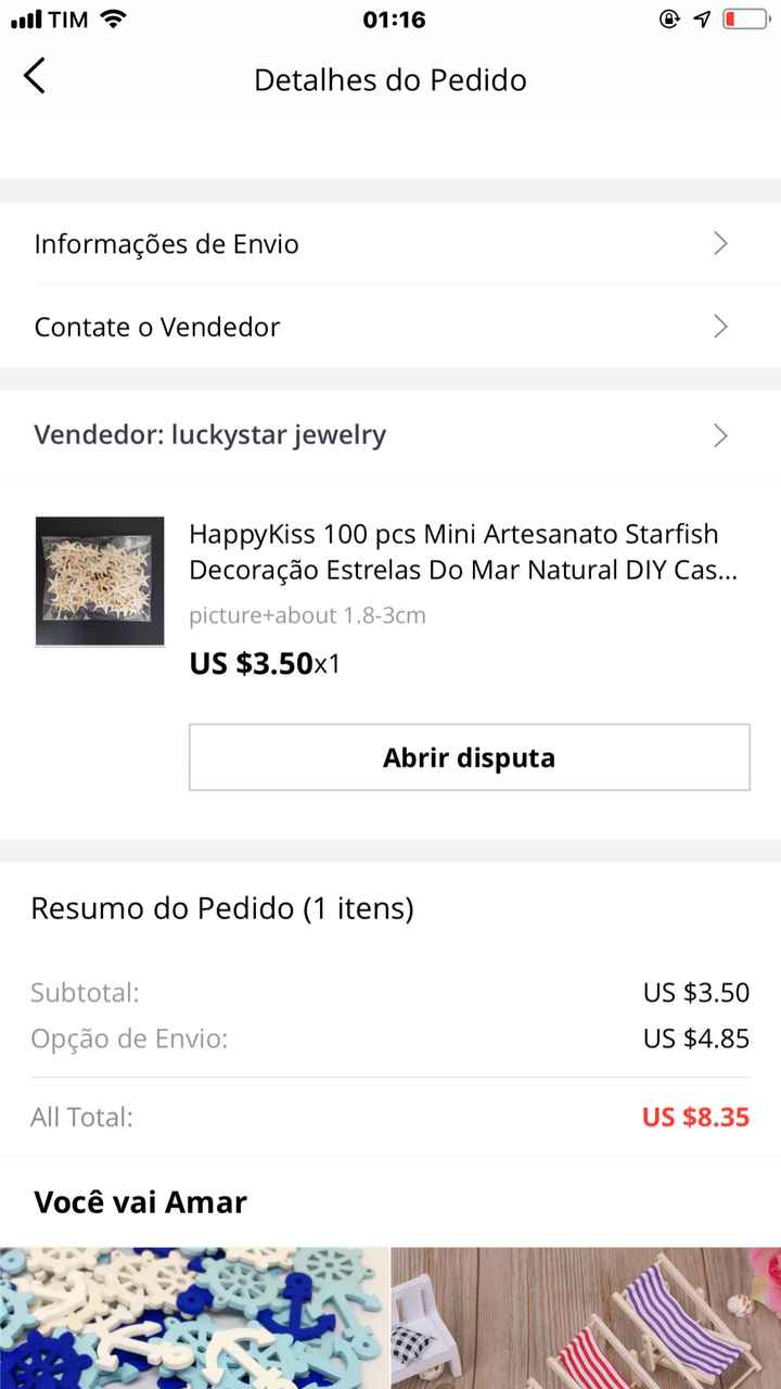 Dica de compra do aliexpress pra quem vai casar na praia - 1