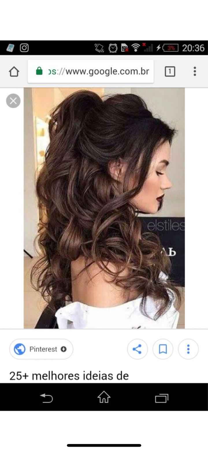 Qual será o tipo do penteado? - 1