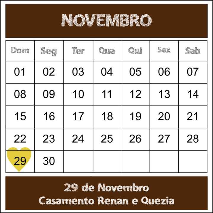Convite - Calendario